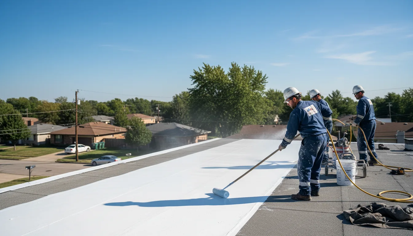 Commercial roof coating in Saxtons River, VT near me